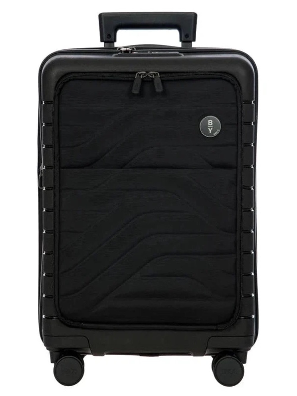 New by brics Travel Black Carry-On Spinner Suitcase - Ulisse 37" Sleek Luggage